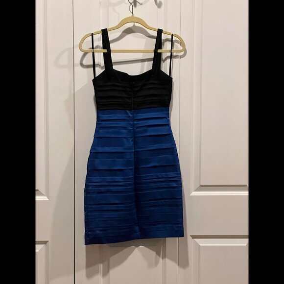 NWT: BGMAXAZRIA WOVEN DRESS ACETATE BLEND MINI DRESS, SZ: 2 - Picture 13 of 15
